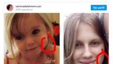 Imagen publicada en Instagram por la joven que afirma ser Madeleine McCann