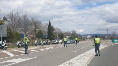 Guardia Civil de Tráfico en Teruel.