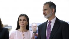 Los Reyes inauguran la feria ARCO 2023.