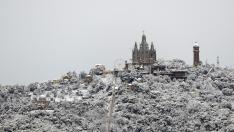 Nieve en Barcelona.