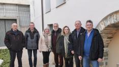 Representantes de la junta de cofradías de Jaca.