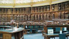 Sala de lectura antigua del Museo Británico. gsc