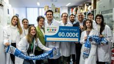 Aspanoa dona 60.000 euros para la investigación contra el cáncer infantil.