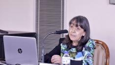 Carmen Baras, durante la presentación del estudio sobre la situación de la mujer investigadora.
