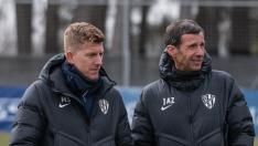 Mossa y Cuco Ziganda, en un entrenamiento.