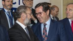 Garamendi en el encuentro de Comercio C4-CEOE en Zaragoza