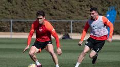 Javi Martínez se ejercitó este jueves con normalidad dando muestras de estar recuperado de su lesión.
