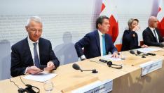 News conference on Credit Suisse after UBS takeover offer, in Bern
