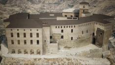Recreación en 3D del castillo de Montearagón
