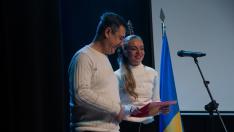 Fotos del homenaje a los ucranianos llegados hace un año a Calatayud