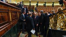 Ramón Tamames, tras conocerse el fracaso de la moción de censura que él ha defendido.
