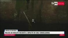 Se le cae una nevera encima durante un rescate en Perú