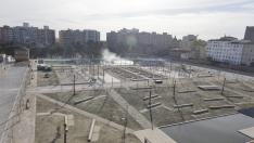 inauguración de la ampliación del parque Pignatelli en los antiguos depósitos de Torrero