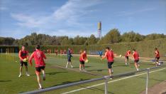 La SD Huesca regresó este miércoles al trabajo para preparar la visita del Alavés.