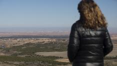 Imagen desde lo alto del municipio de Belchite que acogerá esta planta de hidrógeno.