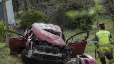 Cuatro fallecidos y un herido grave en un accidente en Xove (Lugo)