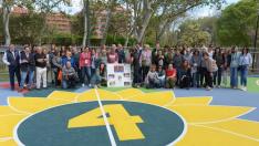 El Parque Bruil estrena una nueva pista de baloncesto en homenaje a la jugadora Pilar Valero