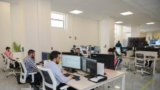 El Centro de Competencias Digitales de Renfe en Teruel donde ahora trabajan 40 personas.