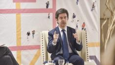 Luis Felipe, durante el Desayuno HERALDO en Huesca.