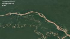 El curso del río Ebro, en un timelapse realizado por Google Earth