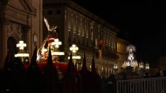 Procesión del Encuentro, en la plaza del Pilar.