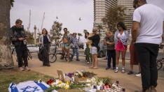 Tel Aviv - Il luogo dove Alessandro Parini, un turista italiano, è stato ucciso in un attacco palestinese
