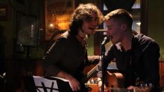 Una sesión de música de Open Mic