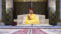 El rey de Marruecos, Mohamed VI, en una ceremonia religiosa.