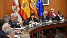 Pleno extraordinario celebrado este viernes en el Diputación de Huesca.