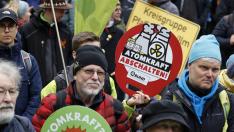 manifestación en favor del cierre de las centrales nucleares en Alemania