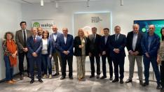 Foto de familia de los participantes en la firma de los convenios este lunes en Walqa.