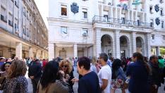 Primera jornada de huelga de funcionarios de Justicia en Andalucía.