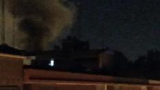 Incendio en un edificio okupado en Zaragoza