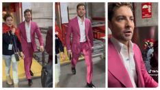 David Bisbal en su saludo viral.