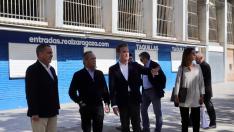 Visita a Zaragoza de las federaciones española y portuguesa de cara a la candidatura del Mundial 2030 de fútbol en La Romareda