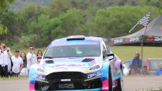 El vehículo de Ariete y Romero, campeones en el VI Rally de Barbastro.
