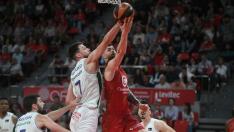Foto del partido Casademont Zaragoza-Unicaja Málaga, de la Liga Endesa, en el pabellón Príncipe Felipe
