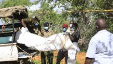 La Policía de Kenia avisa de que podrían encontrarse más cadáveres KENYA RELIGION CHRISTIAN CULT EXHUMATION