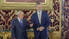 El Rey mantiene un encuentro con el presidente de la Brasil, Luiz Inácio Lula da Silva