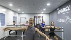 Lidia Martínez, en una clase de Ballet Fit.