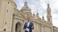 Feijóo en la Plaza del Pilar de Zaragoza.