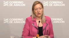 Marta Gastón en la rueda de prensa