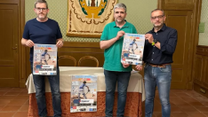 Presentación del clasificatorio de hockey: Ignacio Urquizu, Jorge Estopiñan y Rafael Sorribas