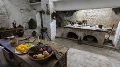 Antigua cocina del monasterio de las canonesas en Zaragoza.