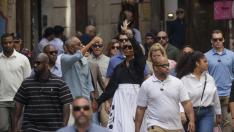 Barack Obama y su mujer Michelle en Barcelona  donde asistirán al concierto de Bruce Springsteen