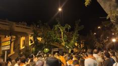 La fiesta de Peña Fragatina ha empezado este viernes por la noche con el lanzamiento del chupinazo.