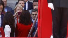 La presidenta madrileña, Isabel Díaz Ayuso, preside el acto cívico militar por el Dos de Mayo.