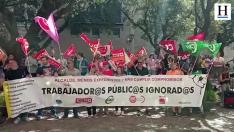Huelga en el Ayuntamiento de Huesca