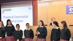 El colegio Sansueña y ESIC Zaragoza reconocen el trabajo realizado por unas alumnas sobre cosmética sostenible