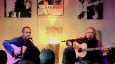 Joaquín Pardinilla y Ernesto Cossío, este jueves 4 de mayo, en El Cprazón Verde.